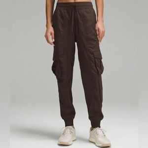 Lululemon Dance Studio cargo joggers, brown, medium